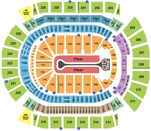 Desert Diamond Arena Benson Boone Seating Chart